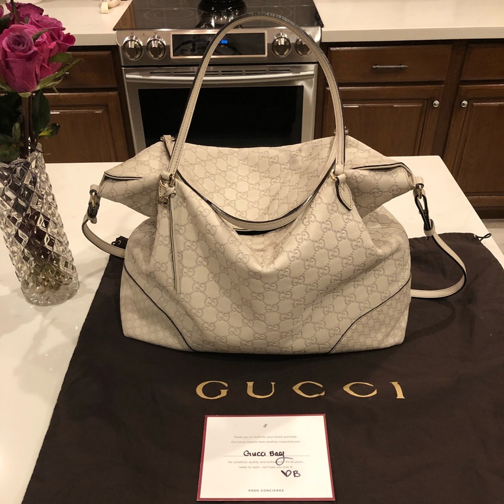 Large Gucci Bree Guccissima Handbag